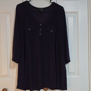 Elegant Deep Purple Women's Tunic